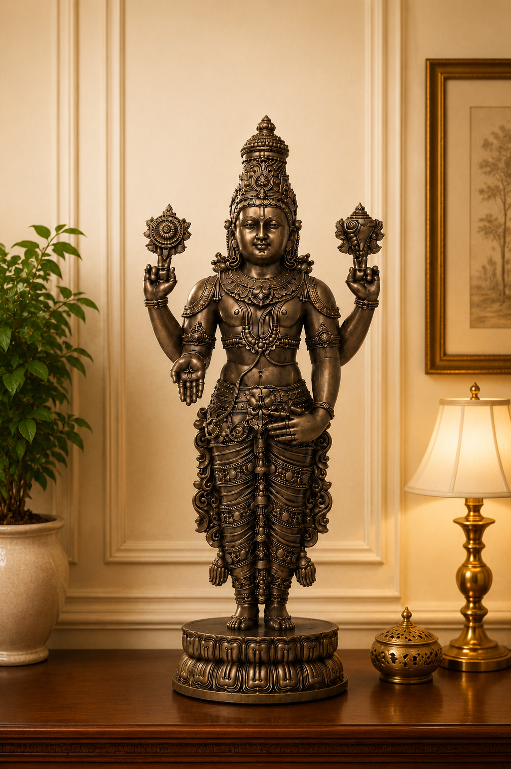 Lord Venkateswara Divine Sculpture – Tirupati Balaji Idol by SK Sculpts