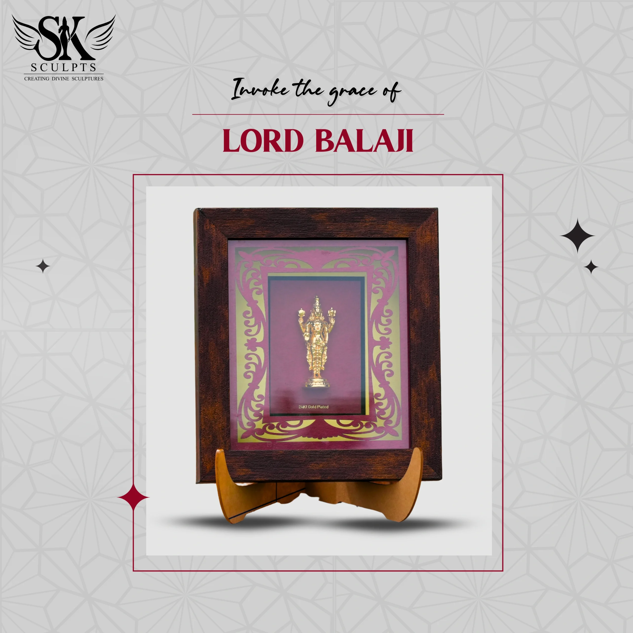 LordBalaji2GP1 LORD BALAJI - GOLD PLATED - Image 1