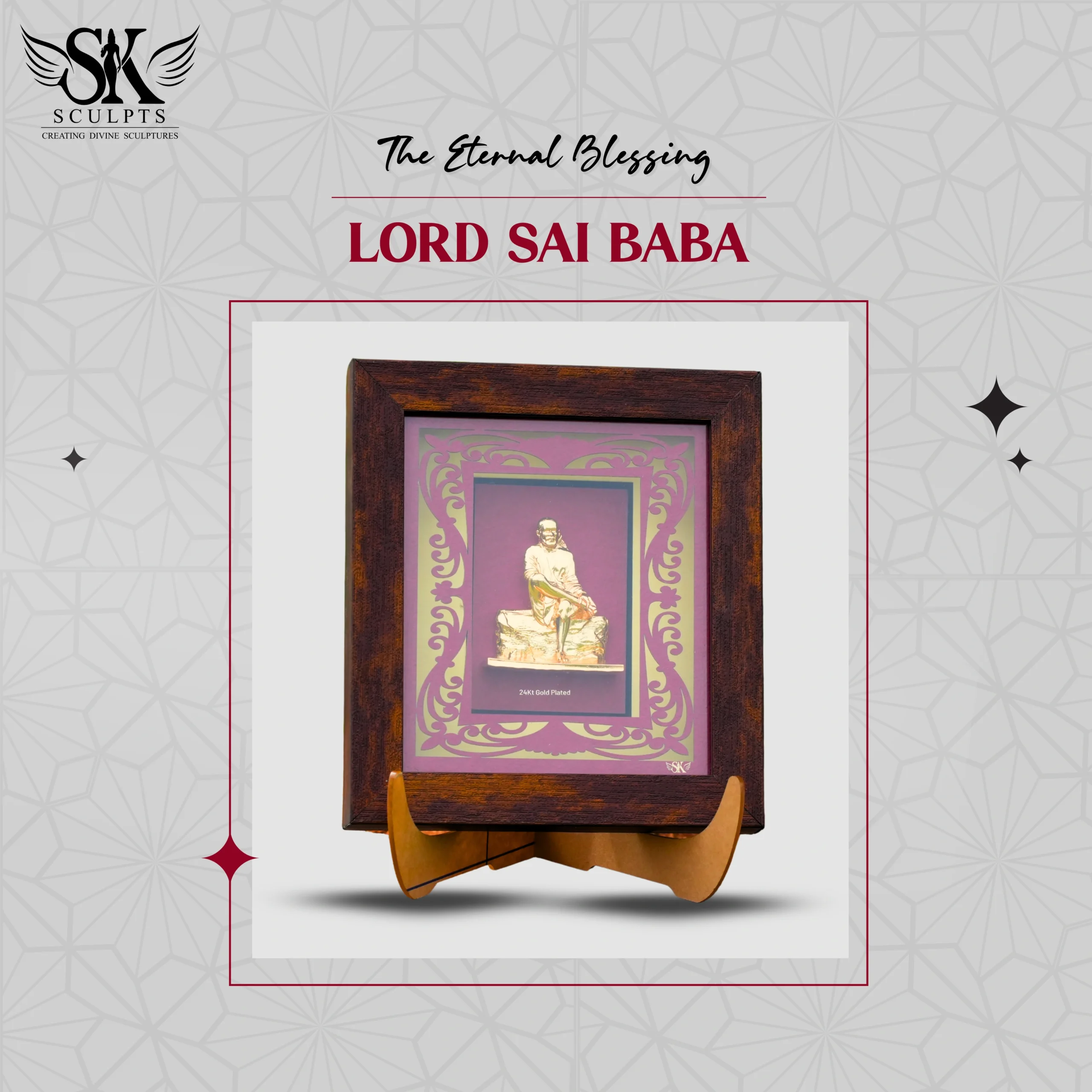 LordSaiBabaGP1 LORD SAI BABA - Gold Plated - Image 1