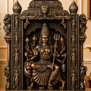 Bronze Durga Devi Temple Sculpture